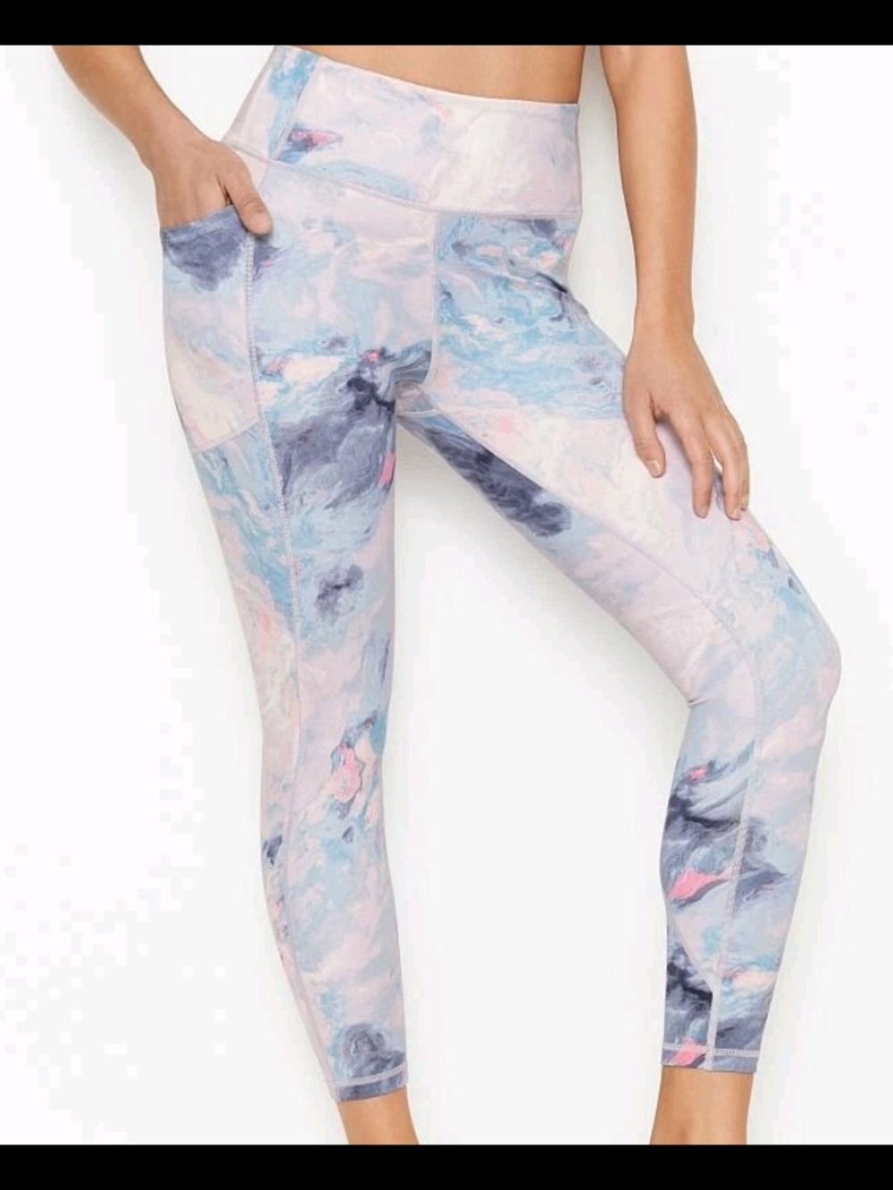 Victoria Secret Sport High Rise Pastel Marble Leggings